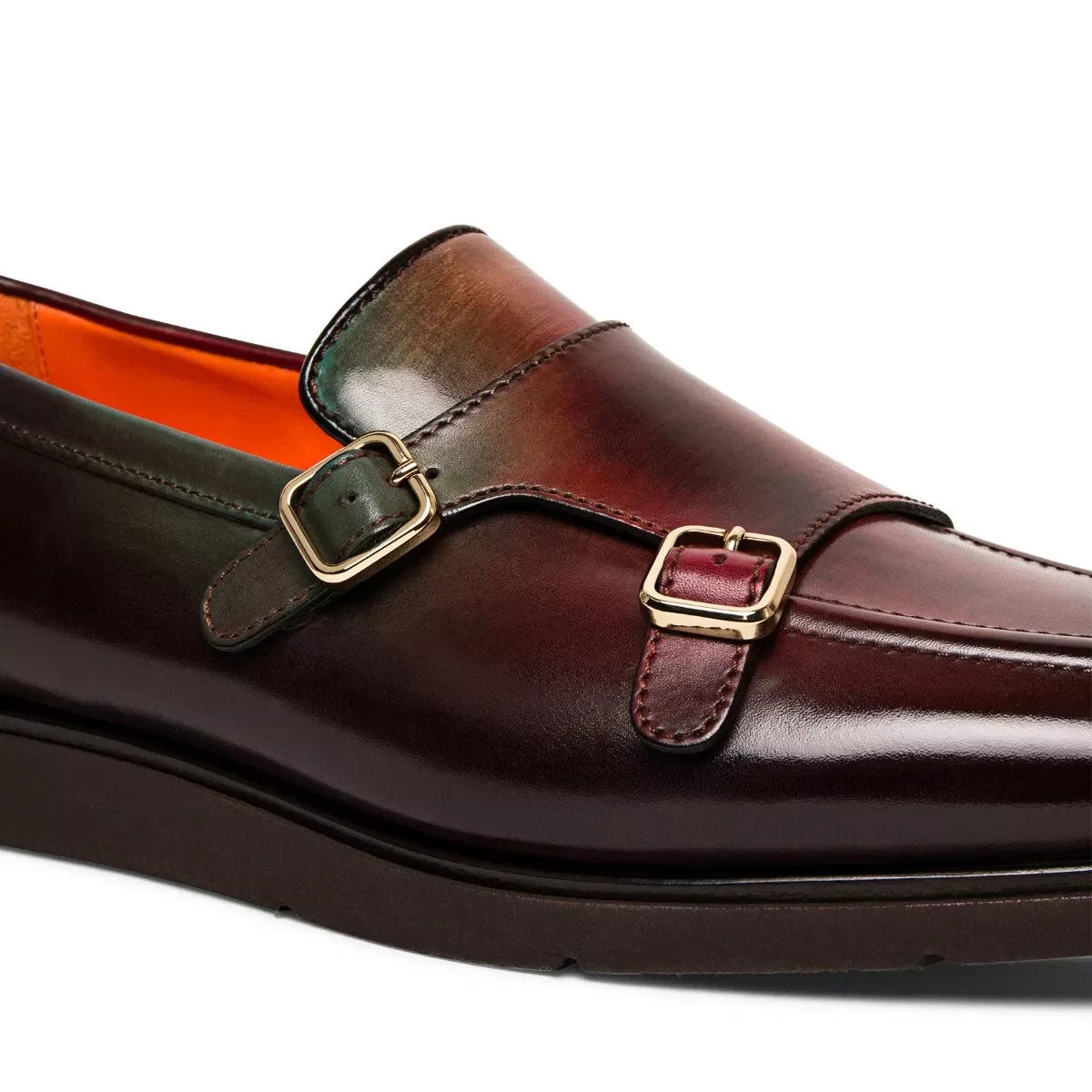 1 pair Custom british style mens loafers with buckle no-slip men dress casual shoes