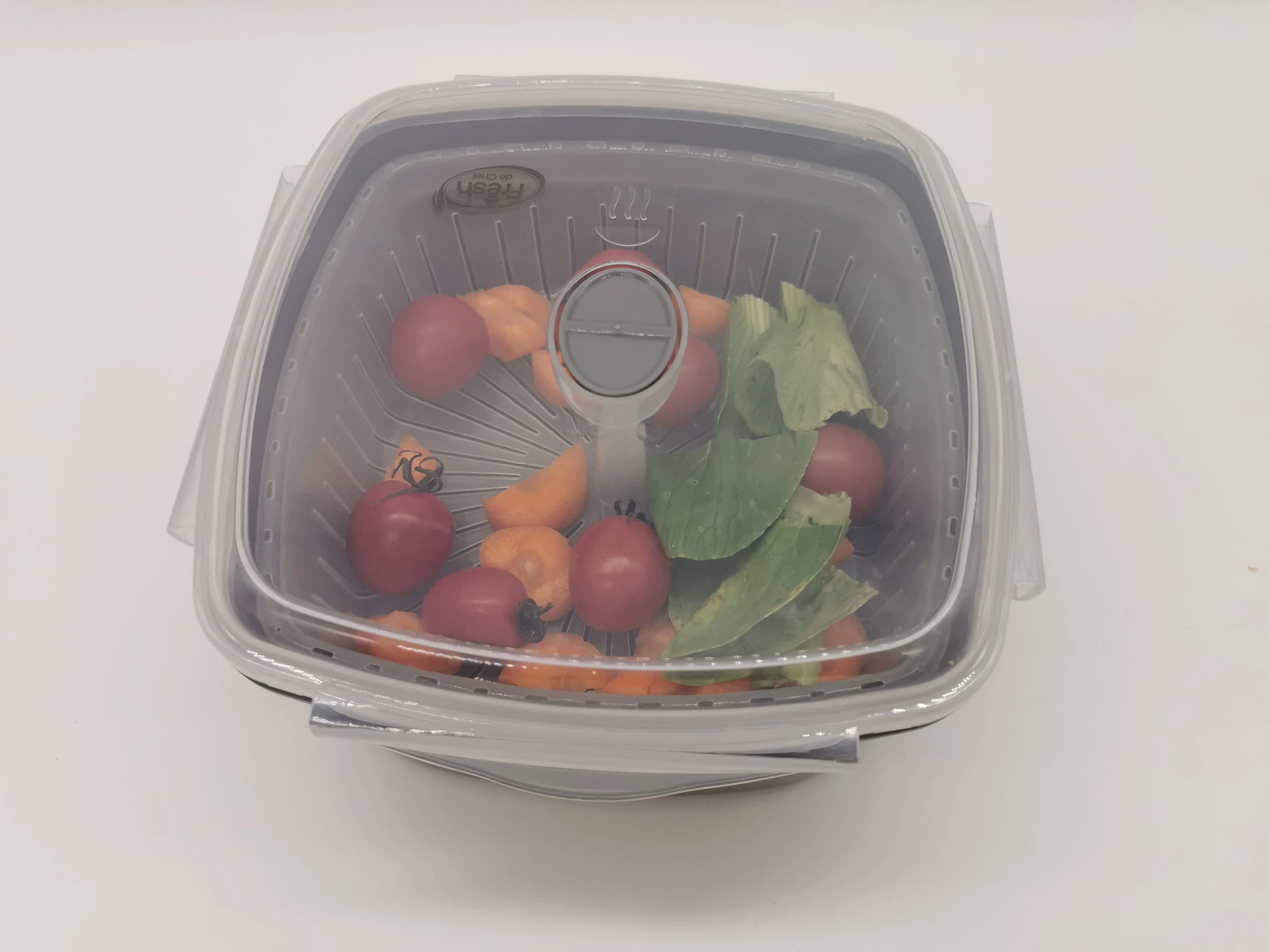 Microwave Cookware Steamer- 3 Piece Microwave Cooker w Food Container, Removable Strainer and Locking Steam Vent Lid- BPA Free