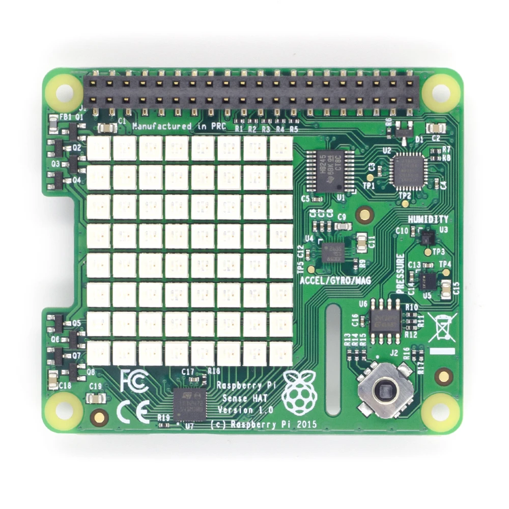 Robotcube Pi Sense Hat With Orientation Pressure Humidity And Temper For Raspberry Pi