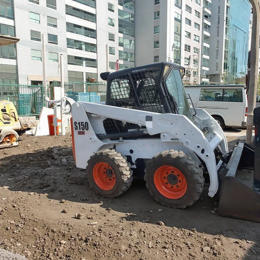Белый мини-погрузчик с бортовым рулевым погрузчиком Amerian bodcat S150 4x4 подержанный экскаватор-погрузчик колесные погрузчики по низкой цене