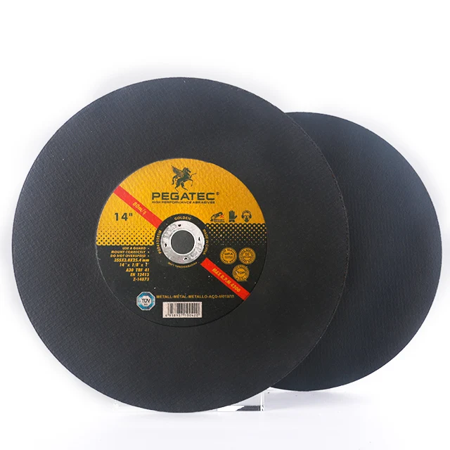 PEGATEC MPA Certificated Full Size 14 inch 355mm 1/8 Alumina Zirconia Metal Cutting Disc