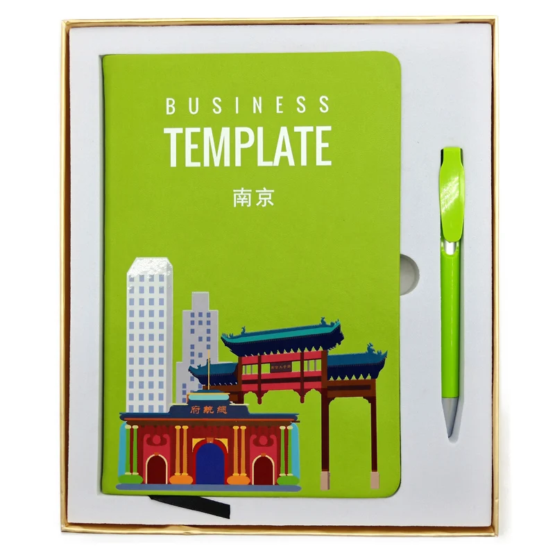 quality custom executive notebook diary and pen gift set for office stationery