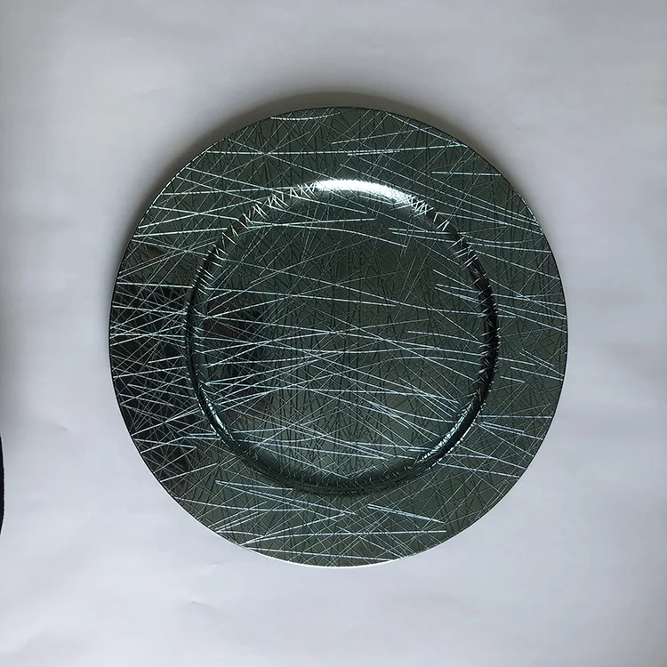 Wholesale Disposable Chrome Plating Wedding Plastic Dinnerware Plates