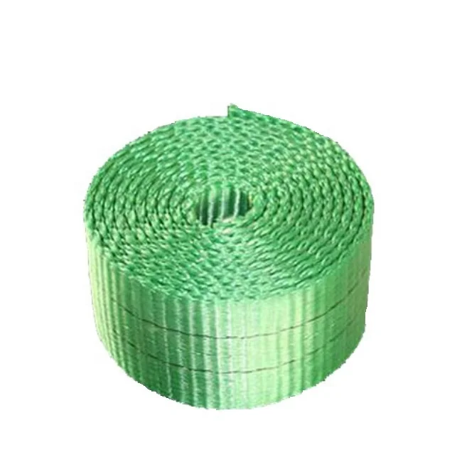 Custom printed logo 2t 50mm width polyester webbing sling belt for lifting sling