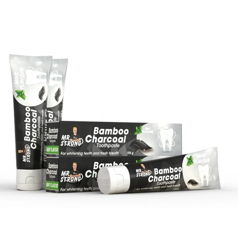 Black Color Fluoride Protect Charcoal Toothpaste