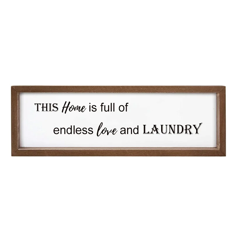 2023 Most Popular Home Laundry Room Decor Wall Decor Rustic Farmhouse Sign