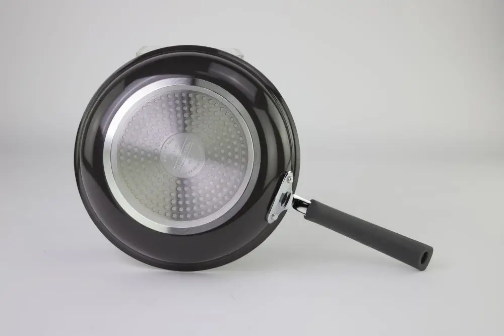 Hot Sale 2pcs Induction Bottom Aluminum Non Stick Kitchen Utensils Electric Frying Pan Set With Silicone Handle