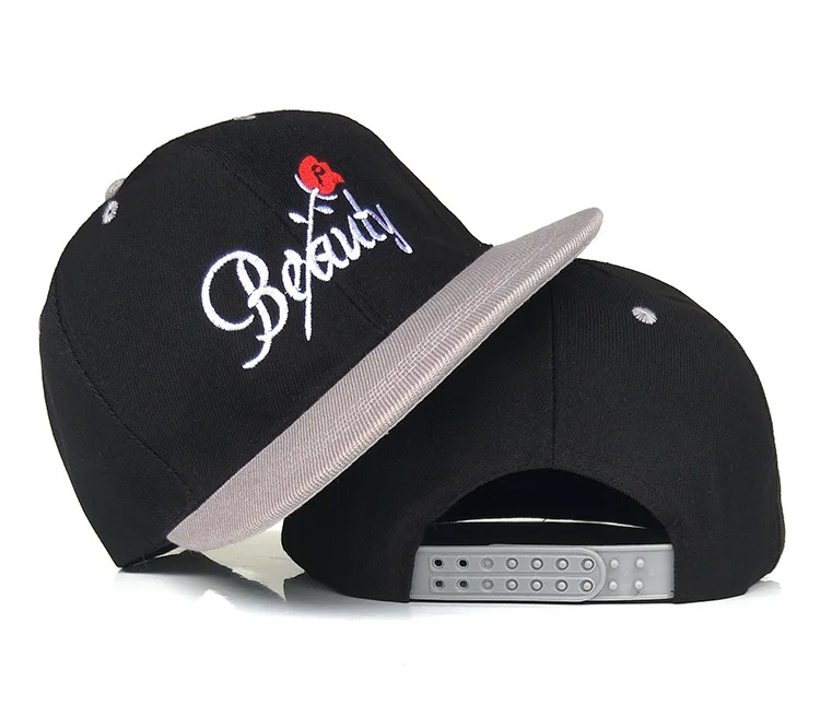 Man Woman Flat Brim Snapback Cap Baseball Cap beauty beast Cool Hip Hop Street Cap Skateboard Dancing Hat Couple School Hat