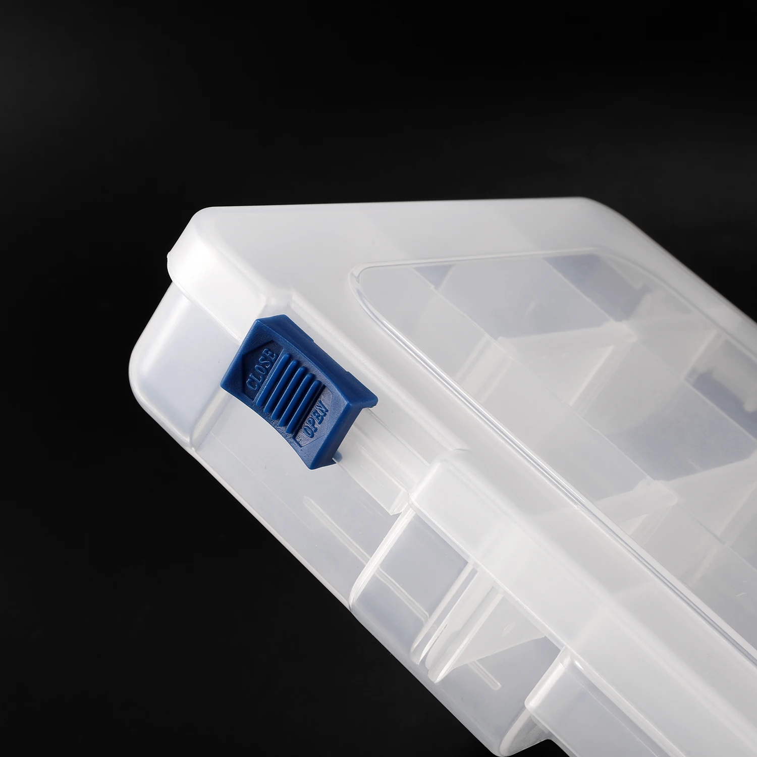 Removable storage box plastic transparent cosmetic fishing gear accessories rubber band storage box