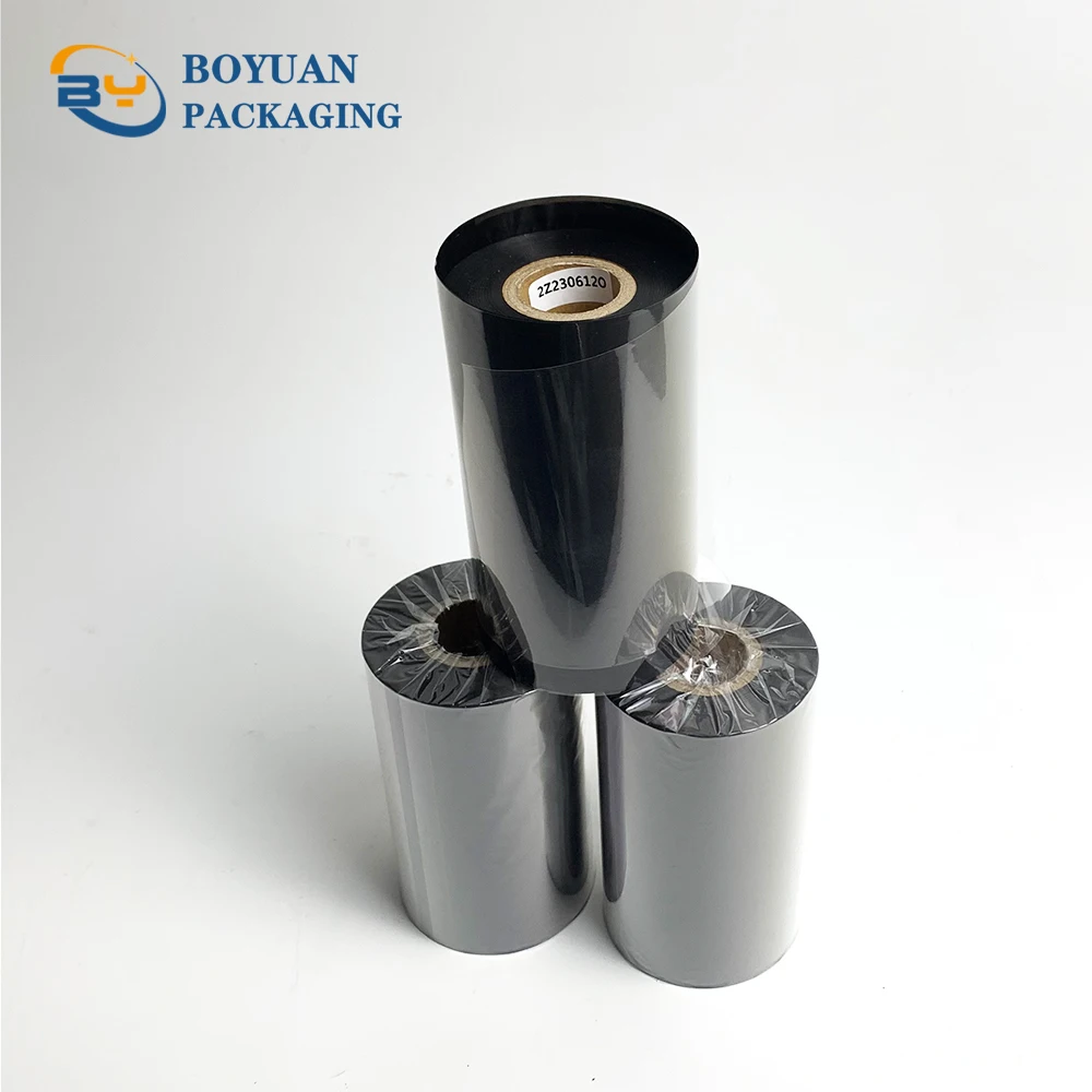 Label Barcode Printer Consumables Zebra Printer 110mm Thermal Transfer Gold Wax/Resin Ribbon