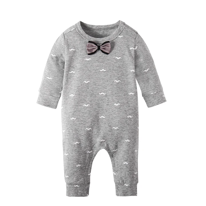 
Baby cotton climbing suit wave dot bow newborn climbing suit comfortable cute jumpsuit 