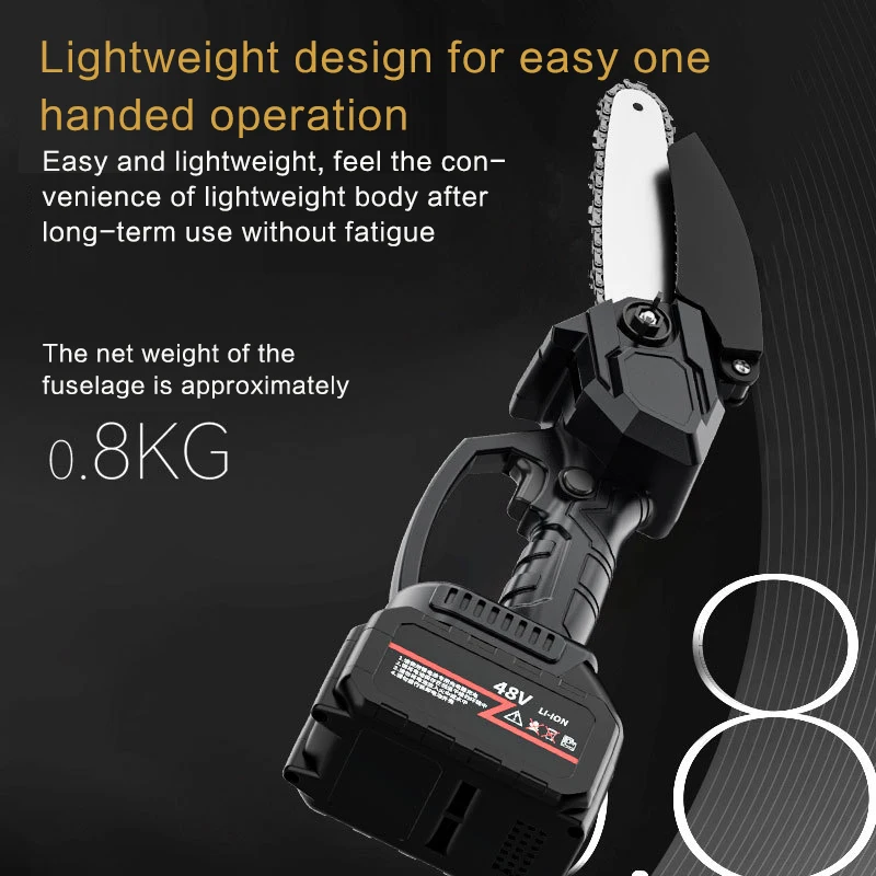 electric hand for tree cutting chain saw machine wood cutter cordless chainsaw