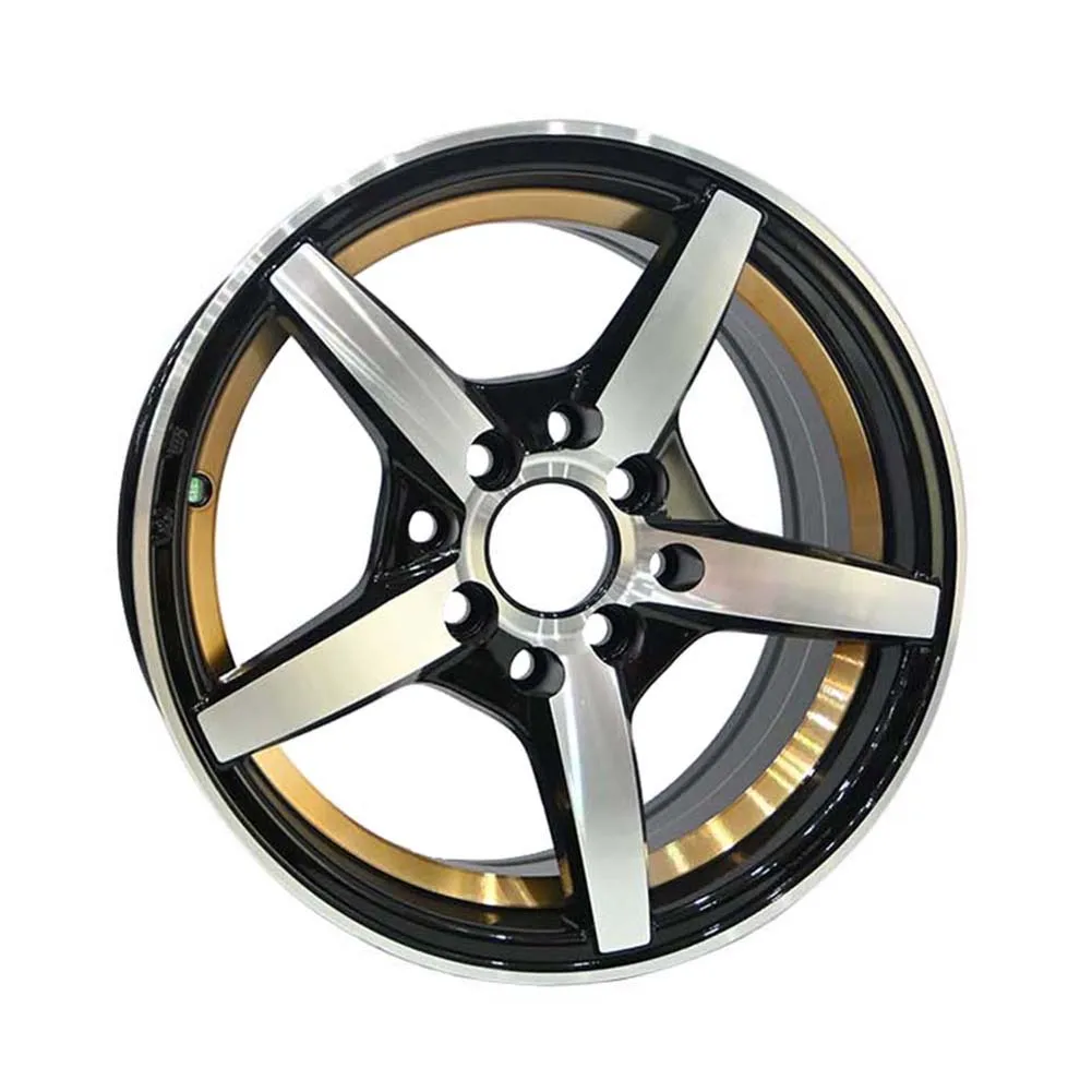 Zenas Customized Hot Sale Aluminum Alloy Wheels 12*5.9 Black Rims Passenger Car Wheels