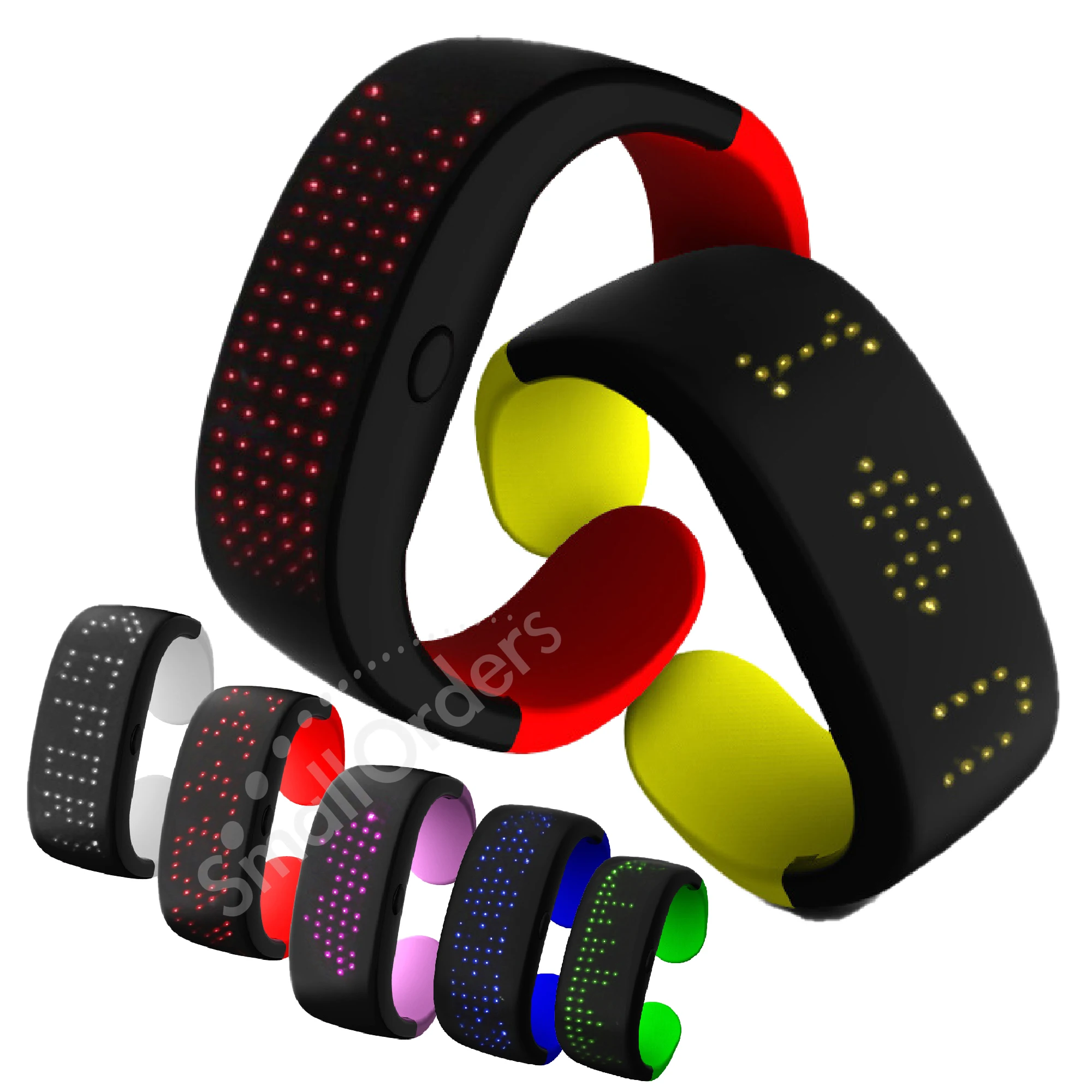 2024 New products ideas 2024 2025 custom logo promotional party supplies silicon silicone led glow wristband wrist band bracelet