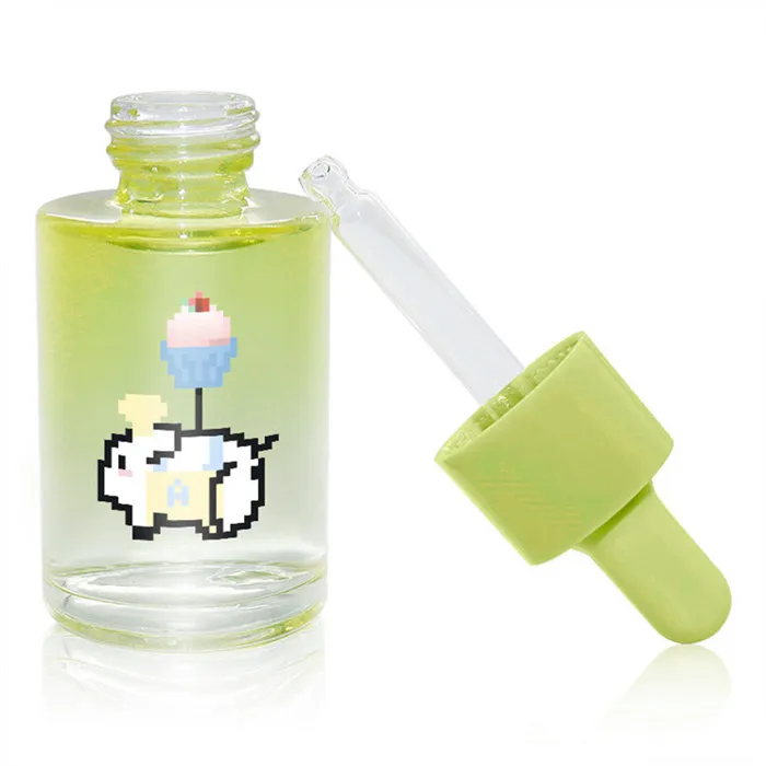 botella de cristal 120 ml customized luxury thick wall glass square toner bottle screw cap