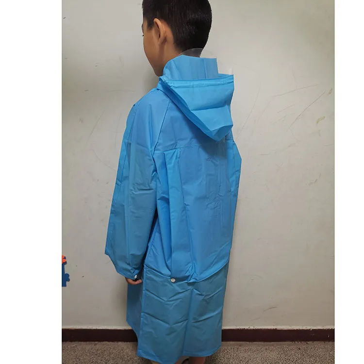 Cute Student Raincoats Waterproof Poncho Rain Cover Hooded Impermeable with School Bag Raincoat for Children