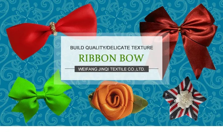 china wholesale high quality  cheap Free sample best quality gift polyester satin ribbon bow for bottle decoration