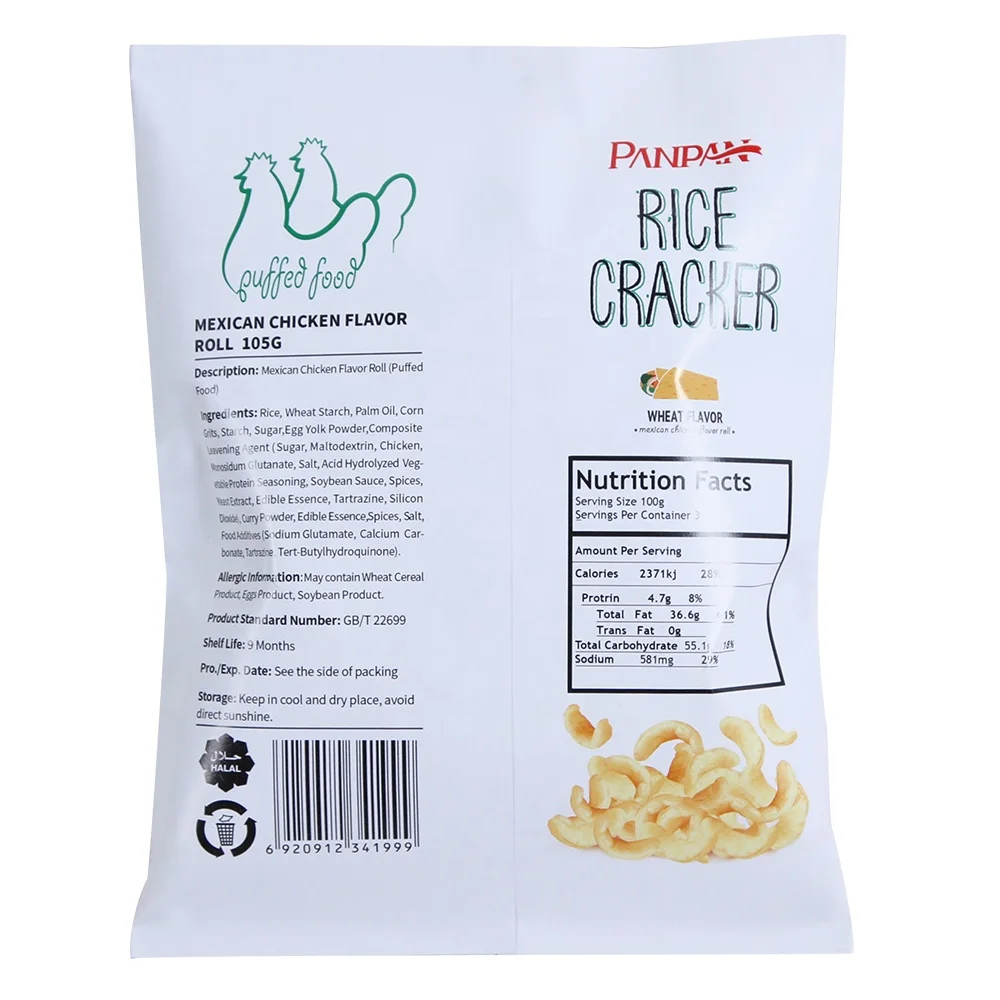 Panpan thin cereals rice cracker snacks