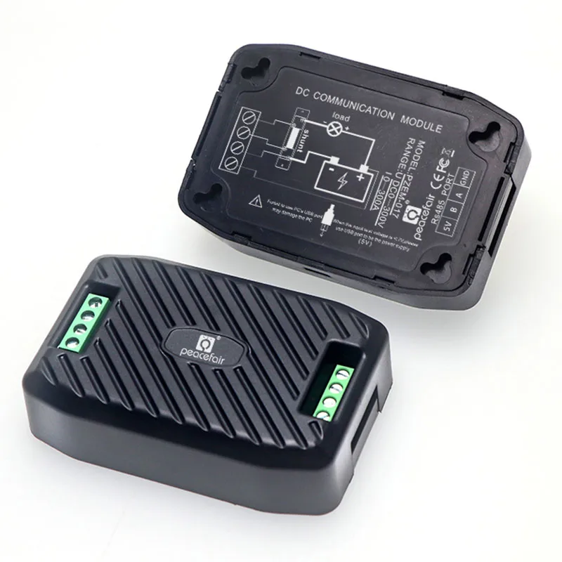 Peacefair PZEM-017 0-300V smart energy meter for solar panel system and ups dc voltmeter module RS485 Modbus