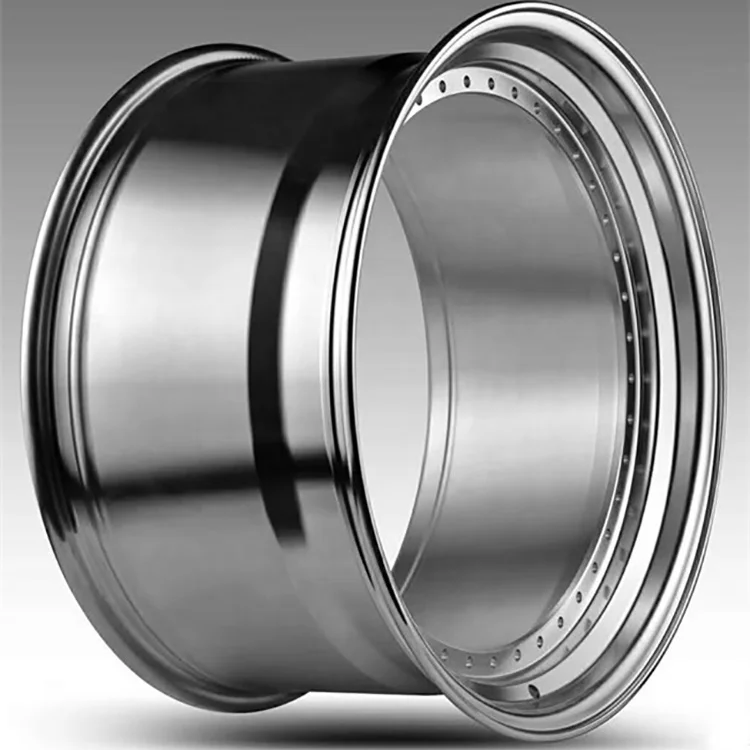 Chinese factory high quality forged Rims 3 piece split wheels step lip inner barrel halve wheel for BBS RS RH RIAL OZ