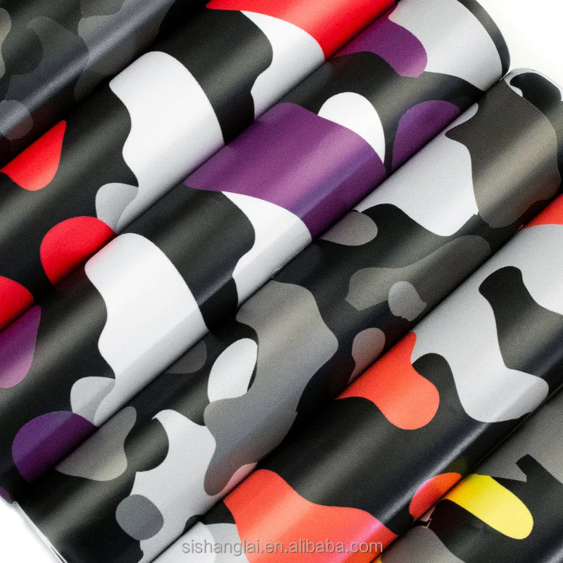 SCHANLEY Premium Water Resistant Fade Car Cover Camo Red Black Camouflage Vinyl Ultra Gloss Desert Purple  camo car wrap