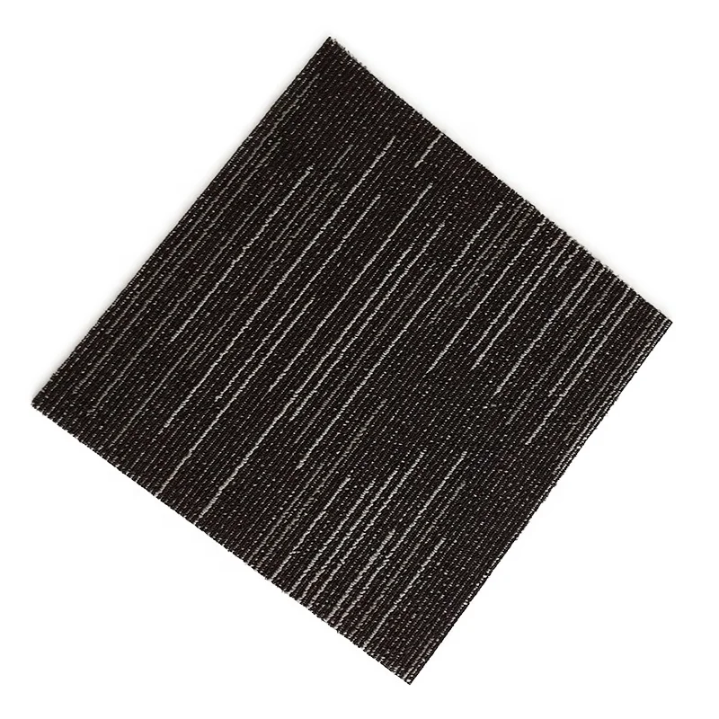 High quality fireproof PVC backing commercial pvc flooring hotel gray office carpet tiles 50X50