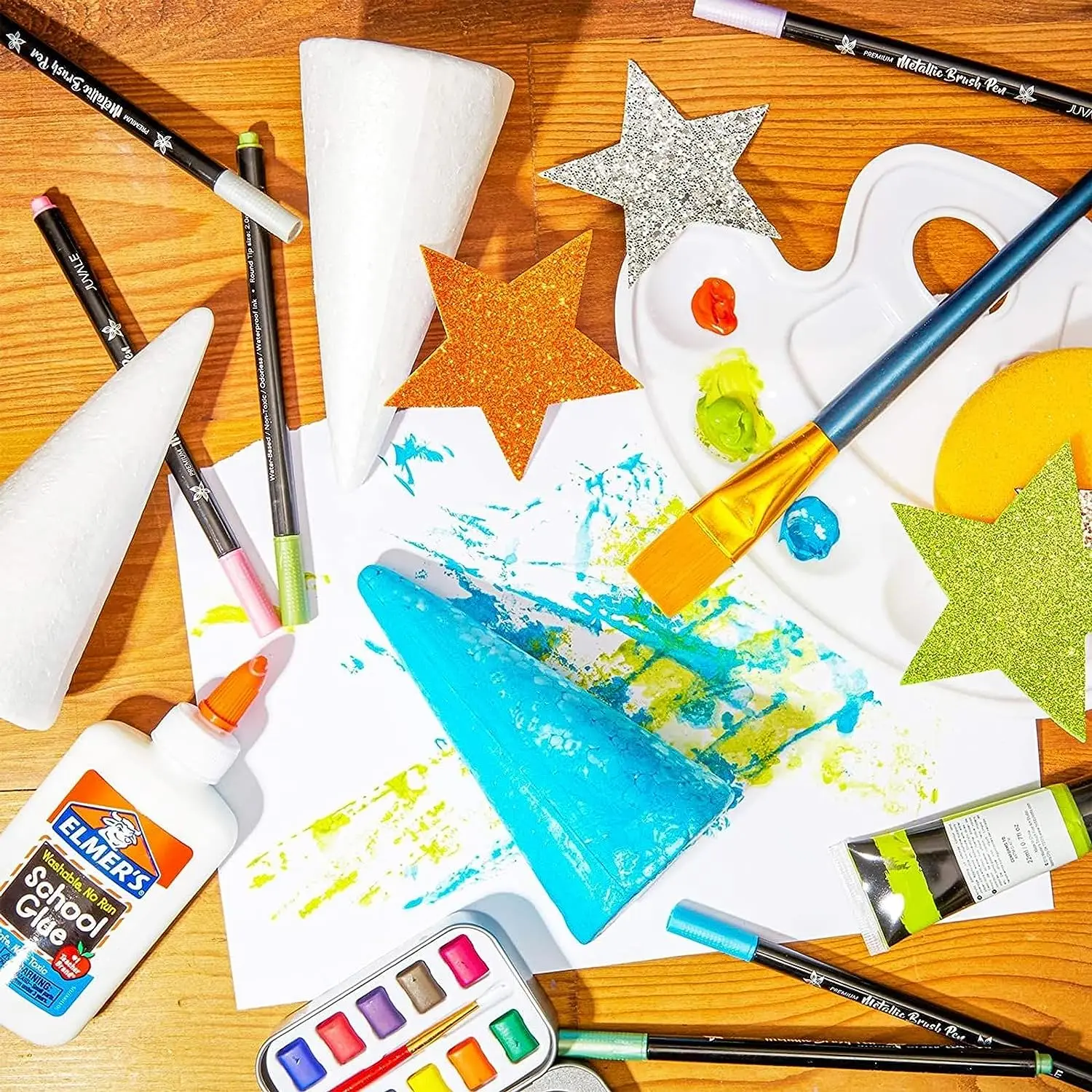 Various Sizes White Foam Cone For Flower Arrangement Cake Crafts Christmas Trees Festival Decorations