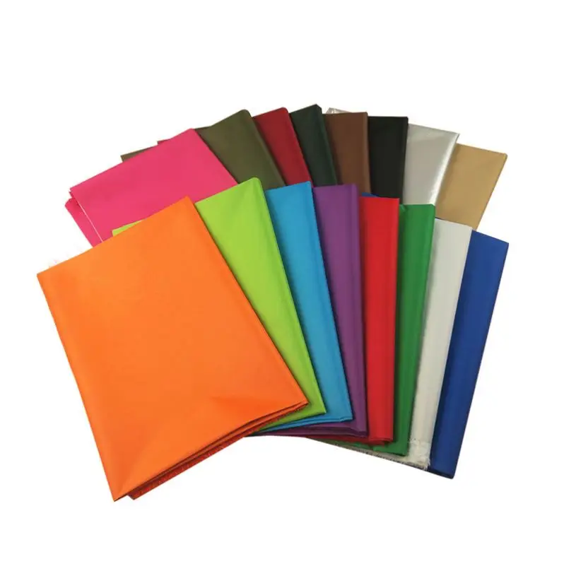 66 872  Car Cover Material Taffeta Silver Stock UV Waterproof 210T Polyester Cloth Tent Umbrella Fabric With Silver Coating