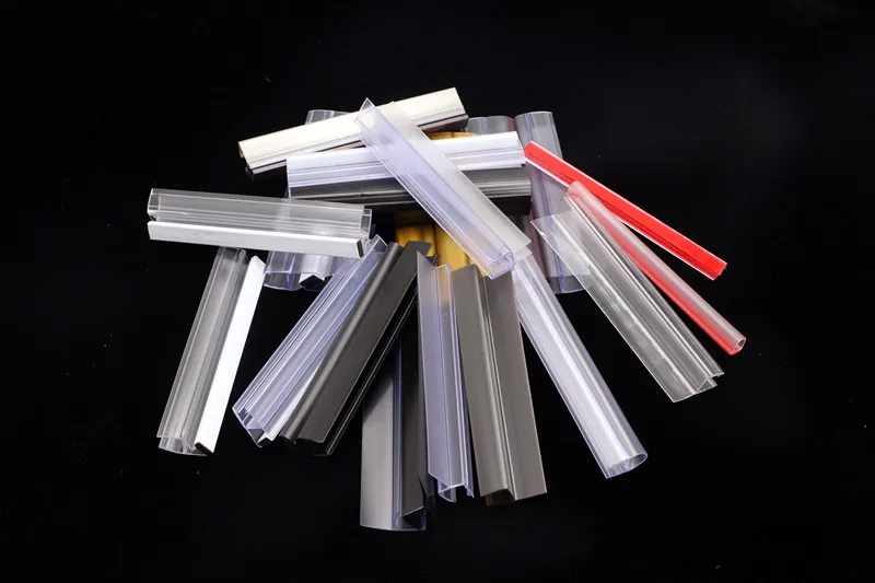 Shower Screen Water Seal Plastic PVC Waterproof strip Bathroom Profile seal Sealant Strips Rubber for Shower glass door