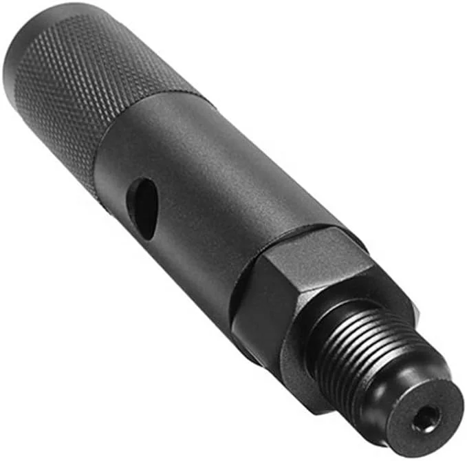 Quick Change 12g CO2 Cartridge Adapter Adaptor with 88g 90g Capsule Cylinder M16x1.5 Threads Output Black