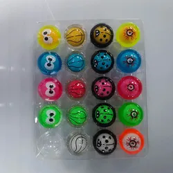 Toy supplier light up flashing bouncing ball 45mm flashing bounce ball