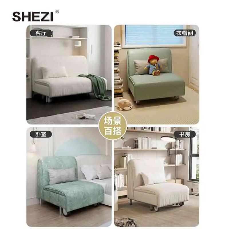 Оптовая Продажа с фабрики SHEZI раскладной диван-кровать в форме я односпальная двуспальная мебель для гостиной Современный Раскладной Диван