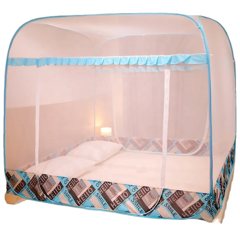 
mosquito net double bed folding foldable mosquito net single door auto stand pop-up mosquito net from manufacture 