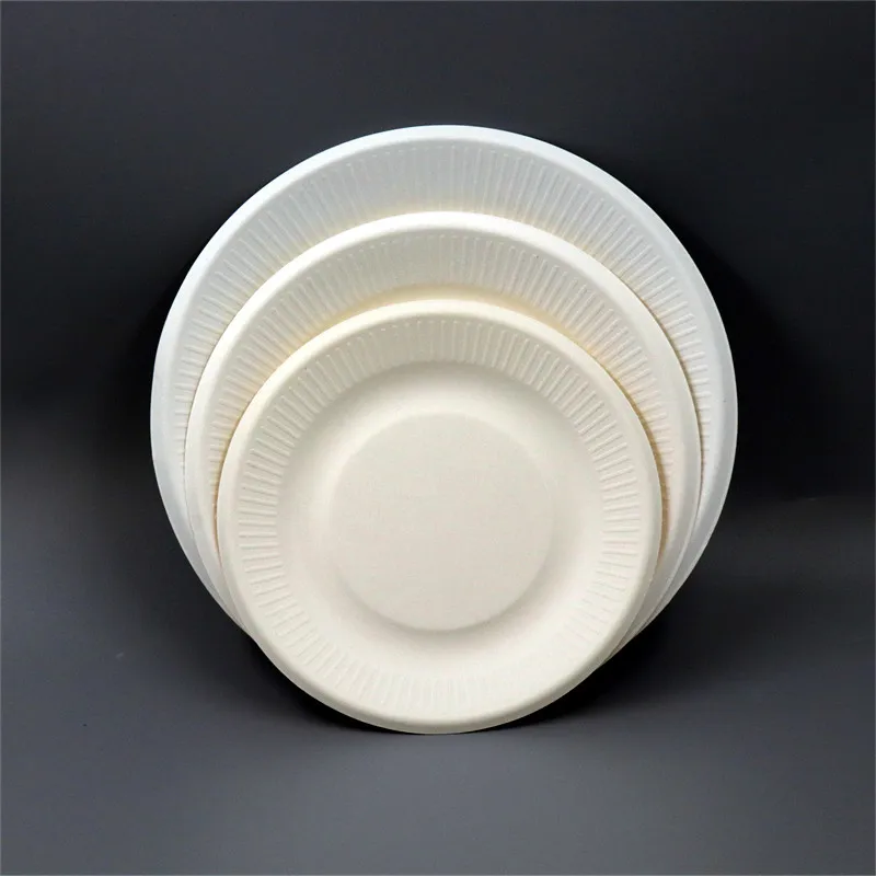 Sugar cane bagasse environmental virgin pulp environment Wholesale fast takeaway plate