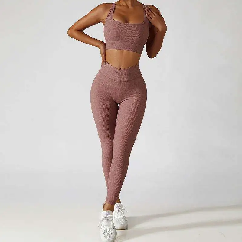 Women Sports Yoga Apparel Activewear V Shape Seamless Leopard Print Leggings Plus Size Workout Wear Cross High Waist Yoga Pants