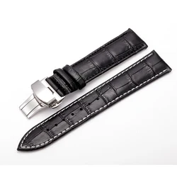 customized watch strap connector wristwatch accessories leather belt with buckle for sale