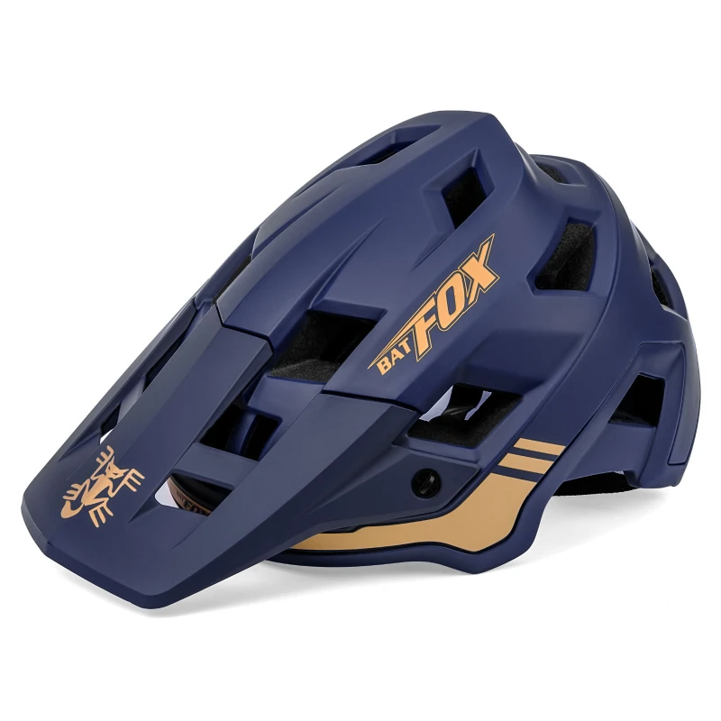 BATFOX Lightweight Adult MTB Road Bicycle Riding Safety Equipment CE CPSC Certified Bike Cycle Helmet with Visor MTB helmet