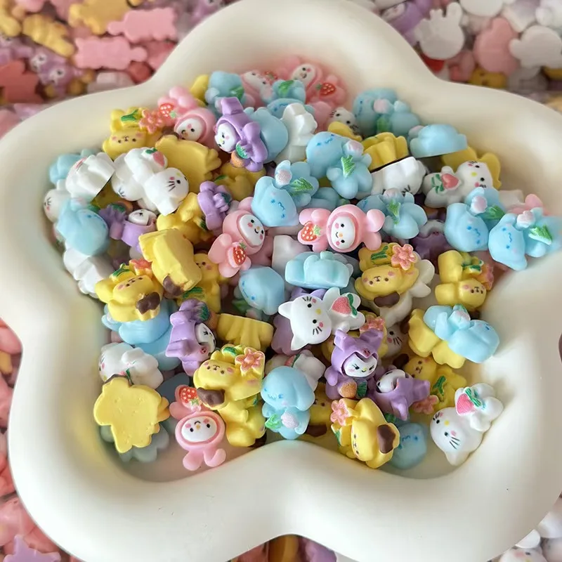 Cartoon Factory Wholesale Kawaii Resin Flatback Cabochon Charms for Jewelry Making DIY Hair Pin Phone Case Slime Craft Toys