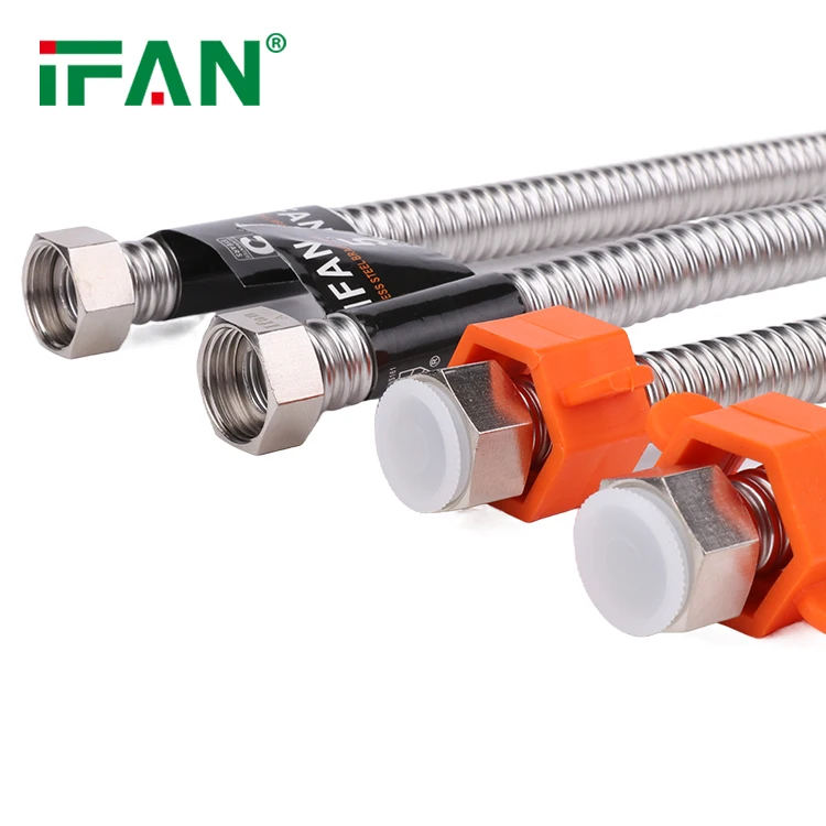 Заводская фабрика IFAN OEM водяной гофрированный шланг из нержавеющей стали гибкий гофрированная труба для ванной кухни