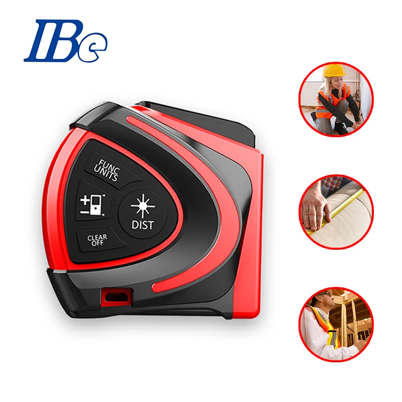 promotional custom laser measuring tape manufacturers high precision 3in 1 40m mini digital laser tape measure