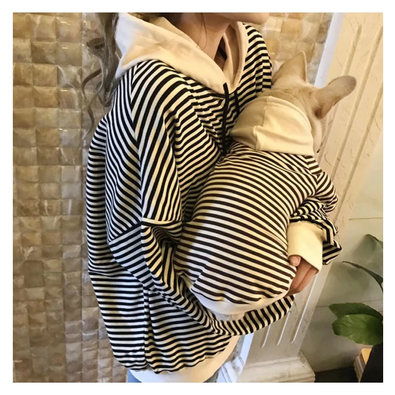 OEM French Bulldog Outfits Pet Owner Set Hoodie Matching Dog And Human Clothes Matching Puffer Vest