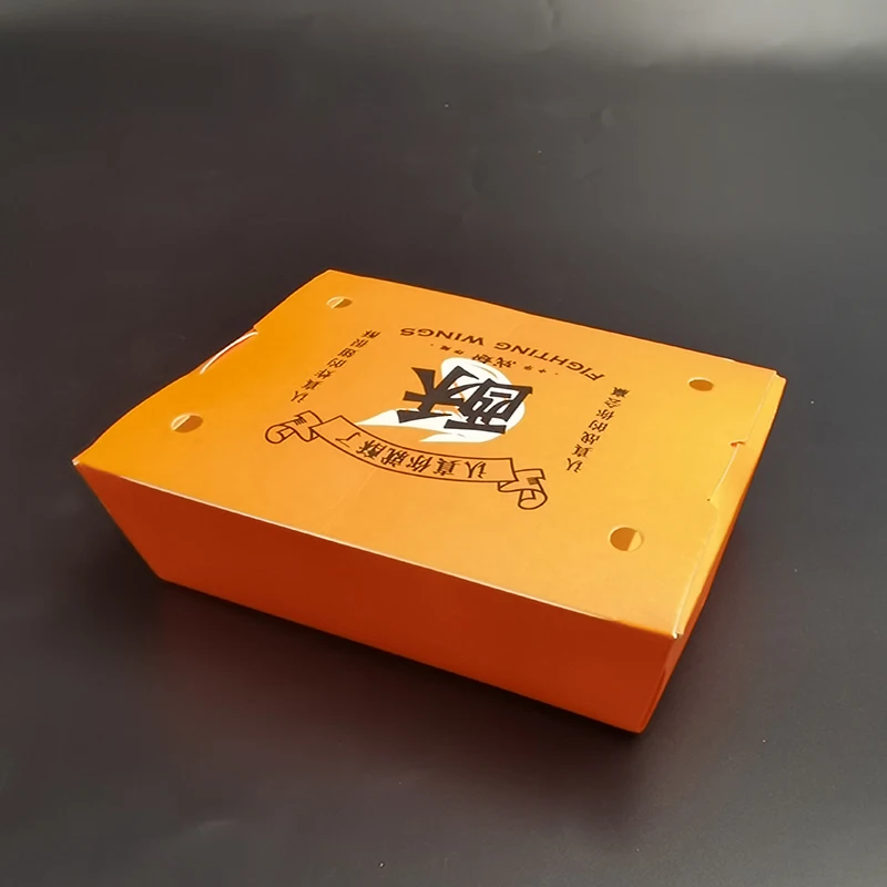 Kingwin Customized Fast Food Paper Boxes Set For Take Out Fried Chicken Packaging