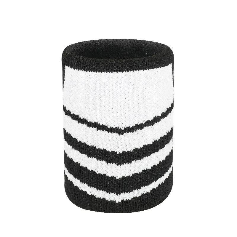 2024 Custom Embroidered Cotton Sweatband Tennis Match Training Wristband Breathable Sports Sweatband Wristband