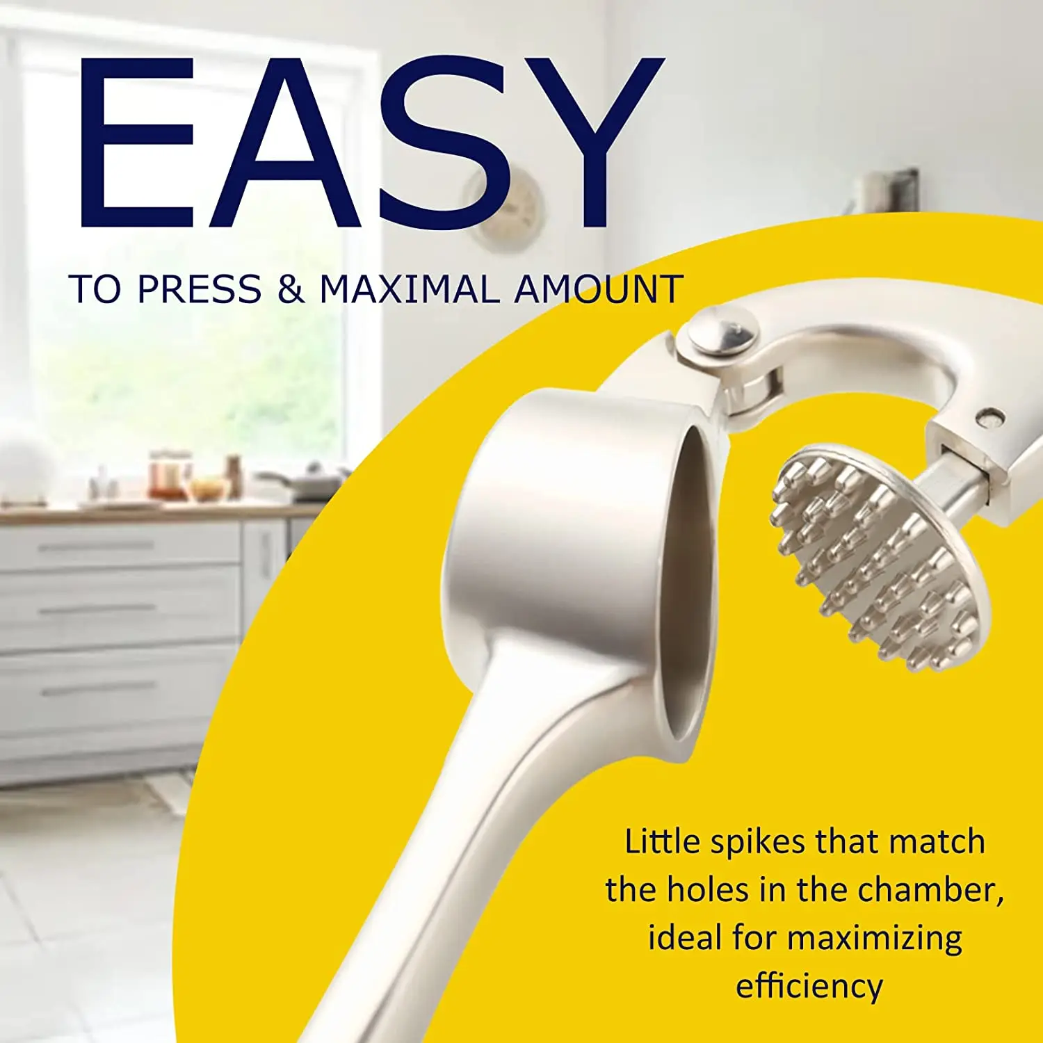 Premium Garlic Press Garlic Crusher Tools Stainless Steel Garlic Mincer