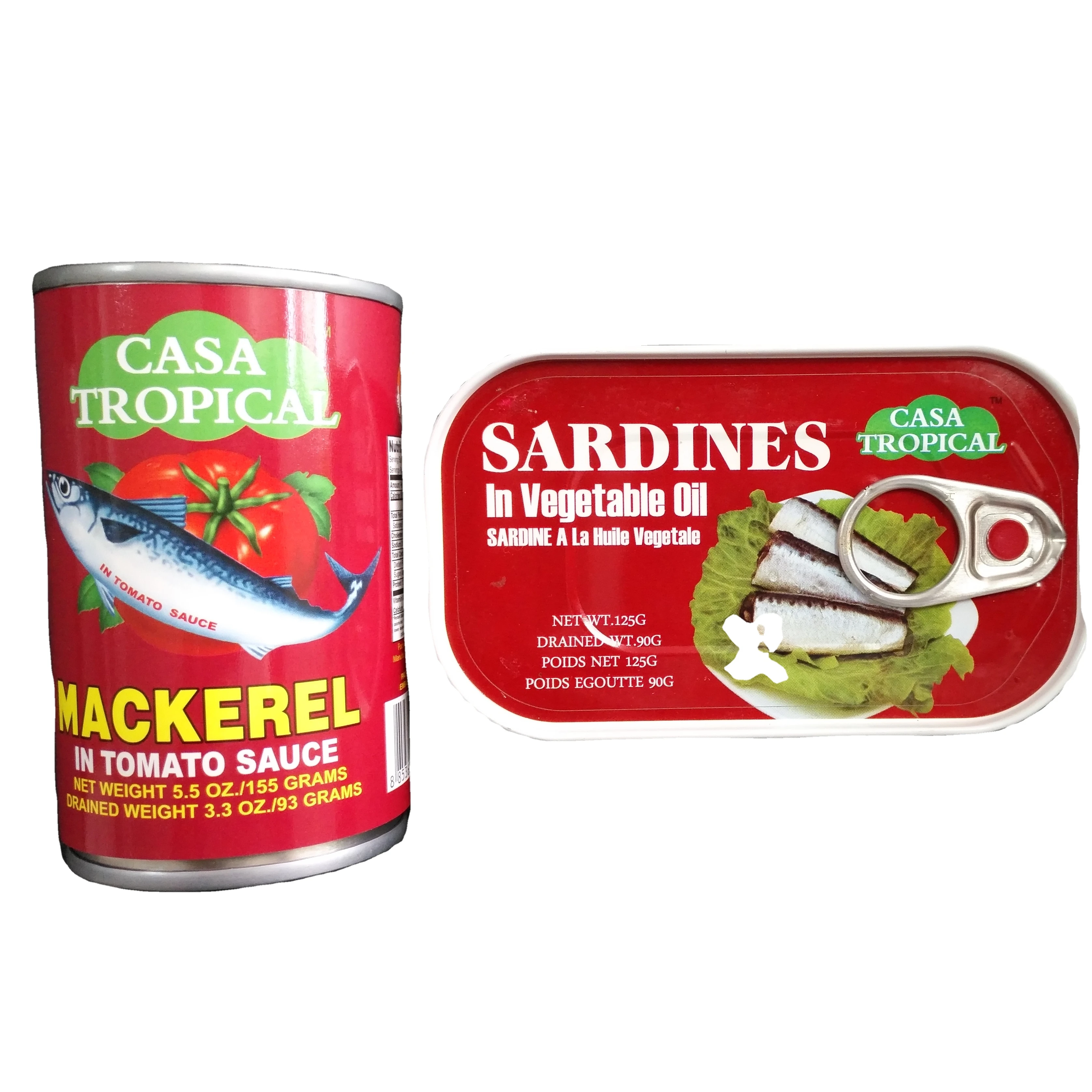 
Canned Sardine Fish In Hot Tomato Sauce With Chili Pepper 155g 