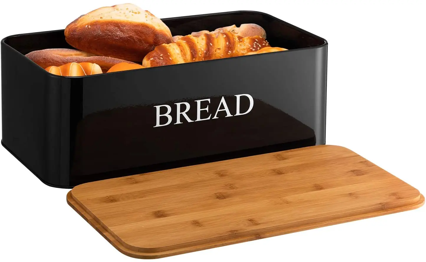 With Sugar Tea Coffee Containers Sets for Kitchen Table Storage Store Pastries Coffee Food Container Large Bread Box and 3-piece