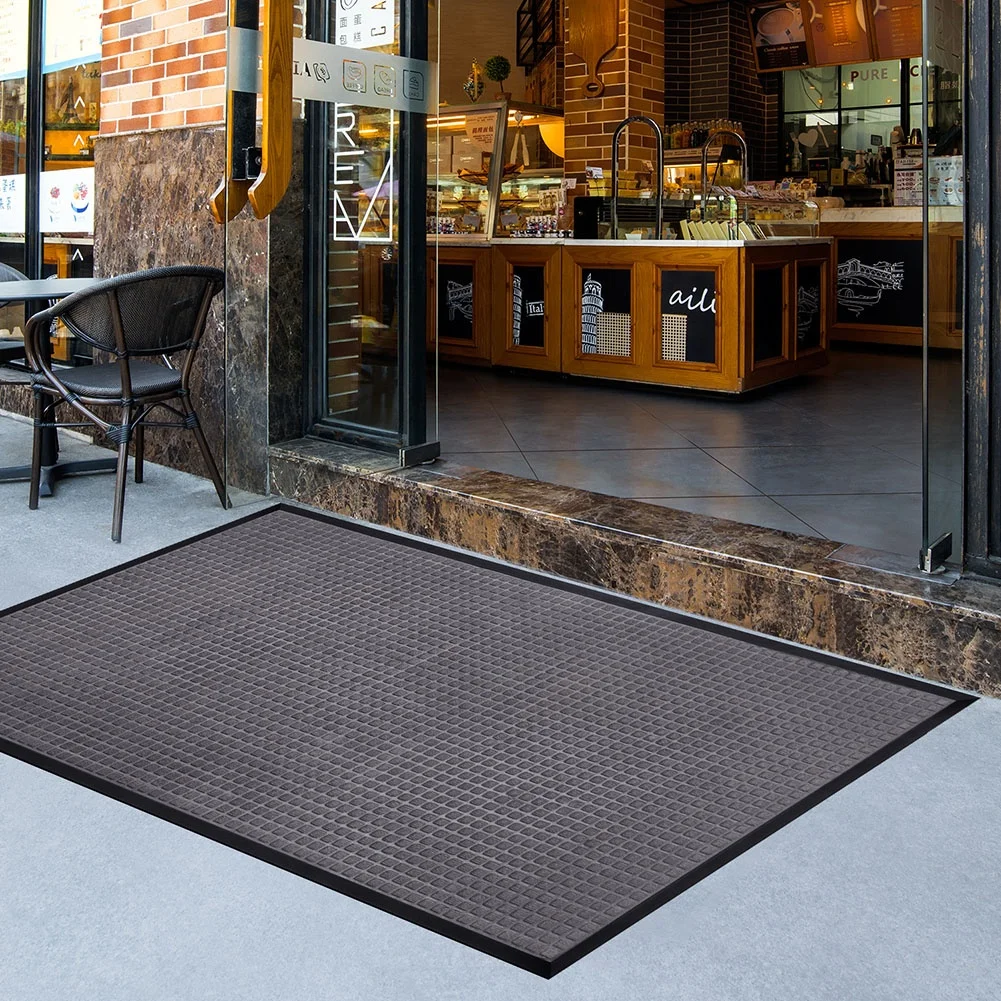 Pvc Front Mats Welcome Outdoor Entryway Rug Substrate Shoes Cleaning Dust Proof Door Mats
