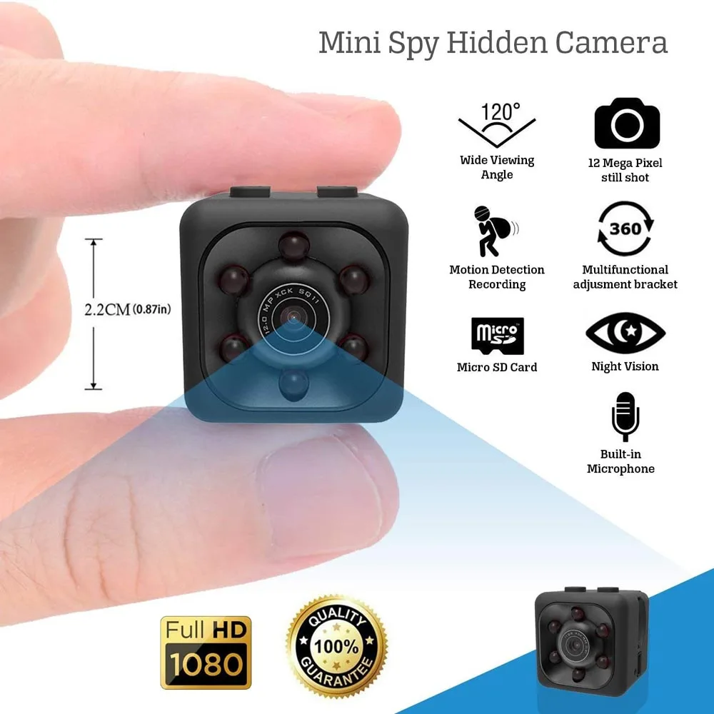 Мини-камера sq11 HD 1080P с датчиком ночного видения видеокамера движения DVR микро-камера Спортивная цифровая маленькая камера SQ