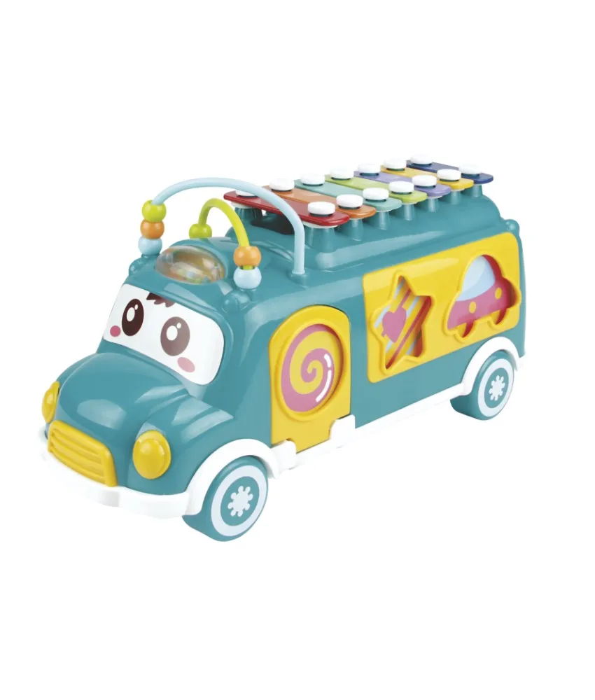 Educational Toys Musical Bus Xylophone with Visual and Auditory Training for Kids Baby