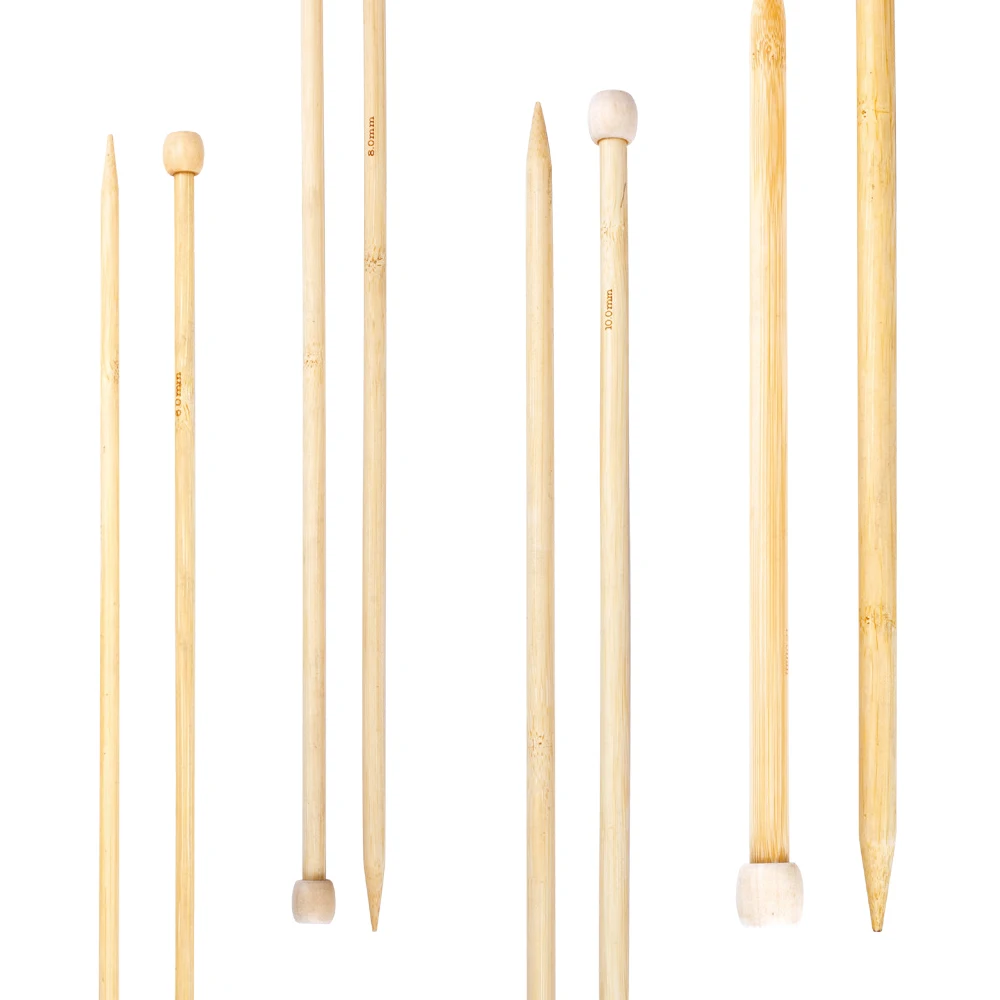 Multiple sizes wooden hand knitting needles knitting tools crochet needle